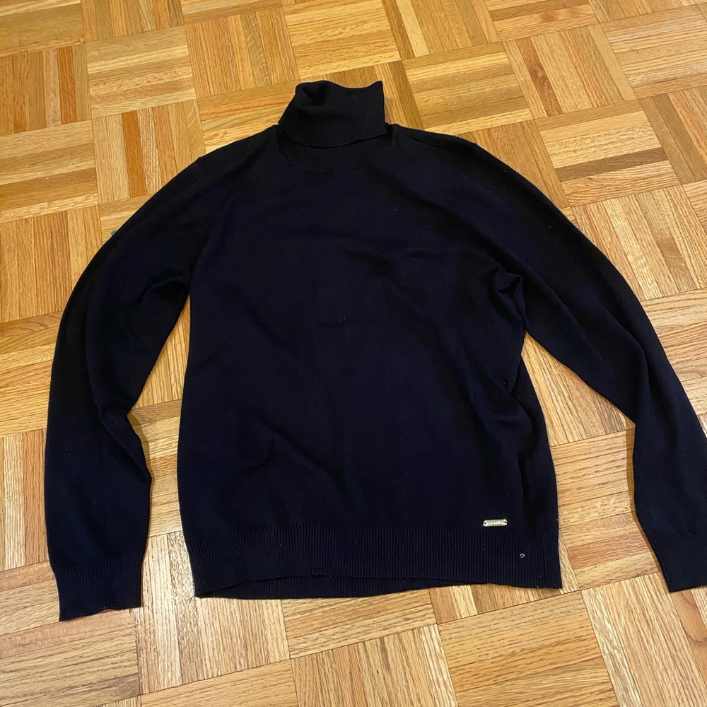 Black Calvin Klein Turtleneck Sweater